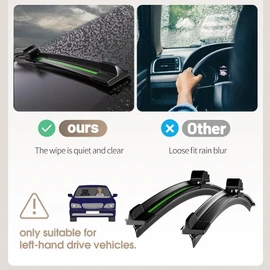 DIOCNAD Compatible With Ford Bronco Sport 2021-2024 Wiper Blades Front Windshield Wipers Water Repellent Available in All-Seasons OEM Quality 2PCS 22"+20"