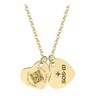SOS ID Chain Twin Hearts - Emergency Pendant with QR
