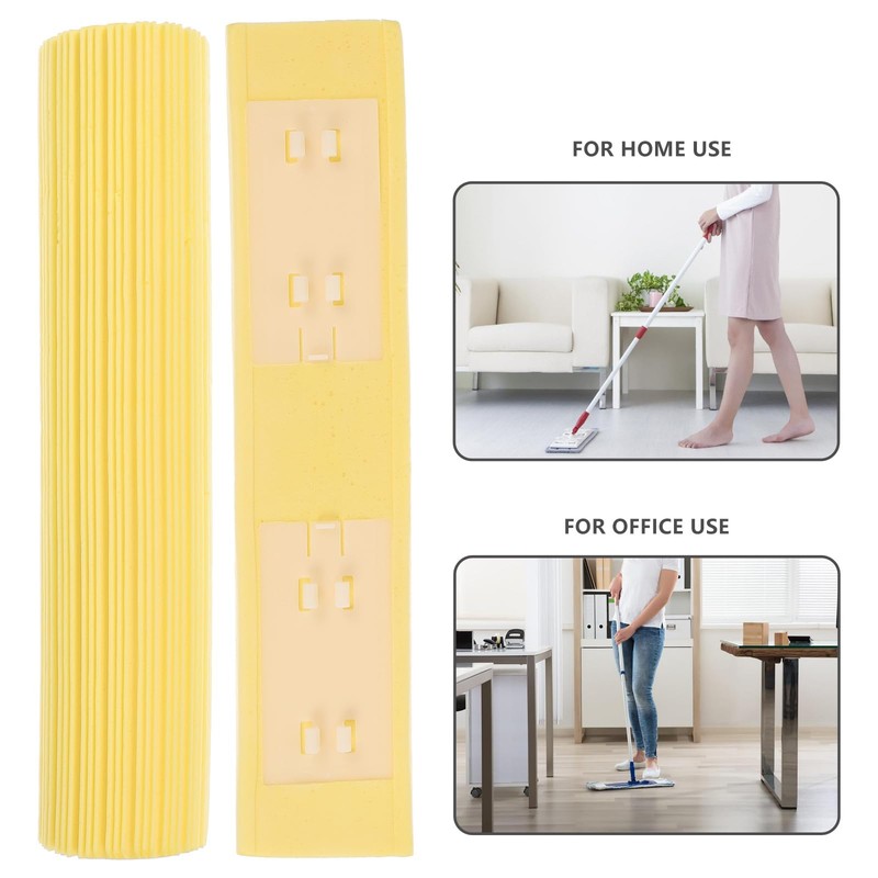 Mop Replacement Heads - 3 Pack Reusable Mop Sponge for