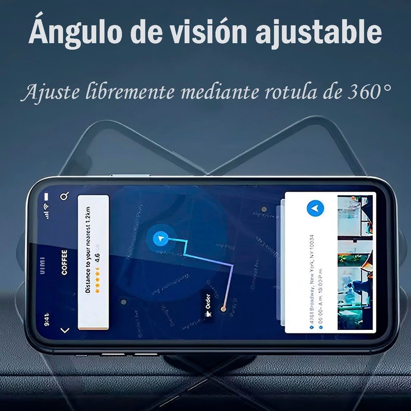 Vimi Soporte Chupon Base para Celular 360 Iman Magnetico Coche