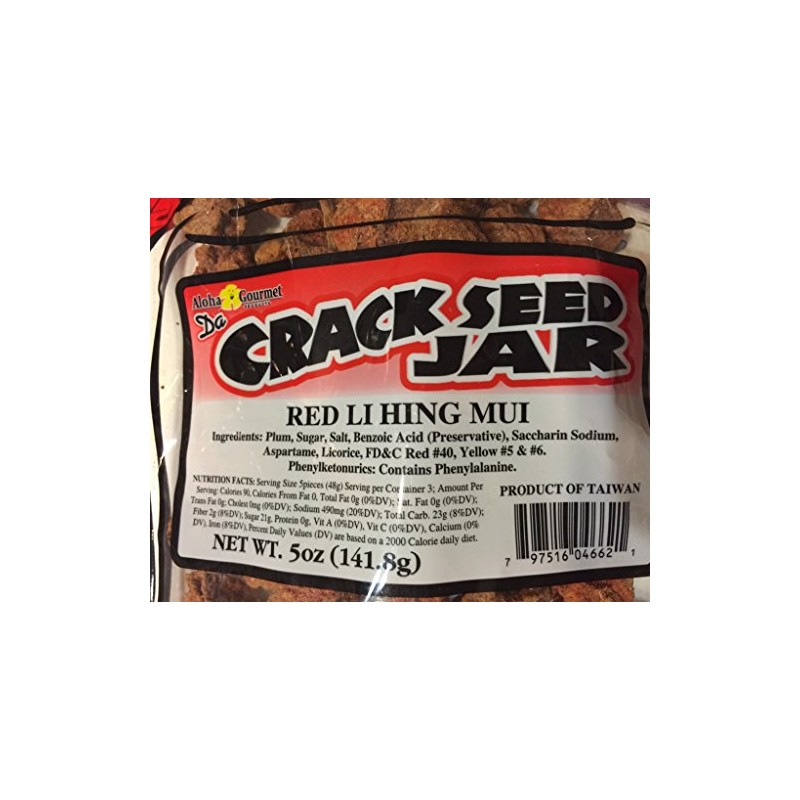 Crack Seed Jar Red Li Hing Mui 5 oz