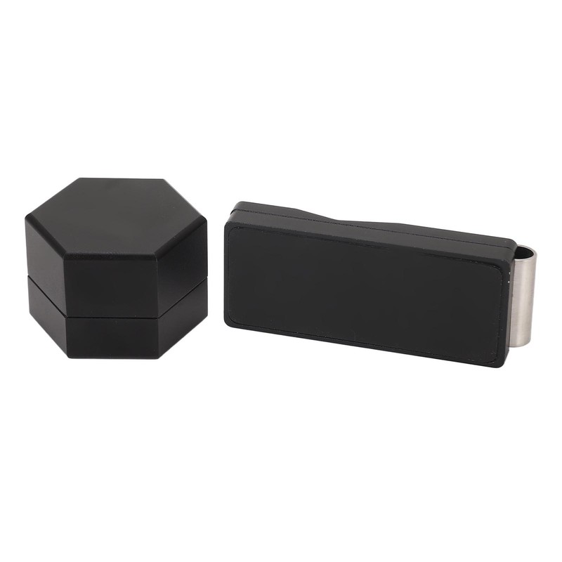 Mini Portable Magnetic Billiard Cue Chalk Case Black Billiard Cue