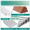 240PCS Brass Compression Sleeves Ferrules Inserts, 6 Sizes 1/2" 3/8"