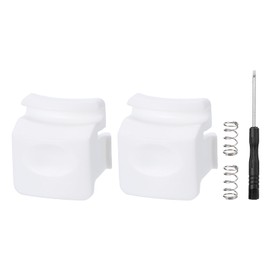 uxcell Replacement Button for 24oz 32oz Bottle, Non-BPA Water Bottle Lid Mouth Top Cap Push Switch Parts, for 19/24/25/32/40oz Stainless Steel Bottle Accessories, White, 2 Pcs