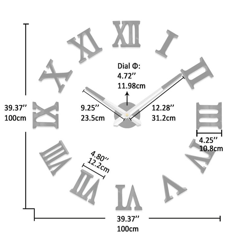 VANGOLD Wall Clocks for Living Room Decor