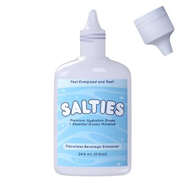 Salties Electrolyte Drops l Unflavored Electrolyte Drip Drops | Perfect for Keto Fasting and Hydration l Trace Mineral Drops with Magnesium, Potassium, and Sodium | Sugar-Free | Made in Utah, US