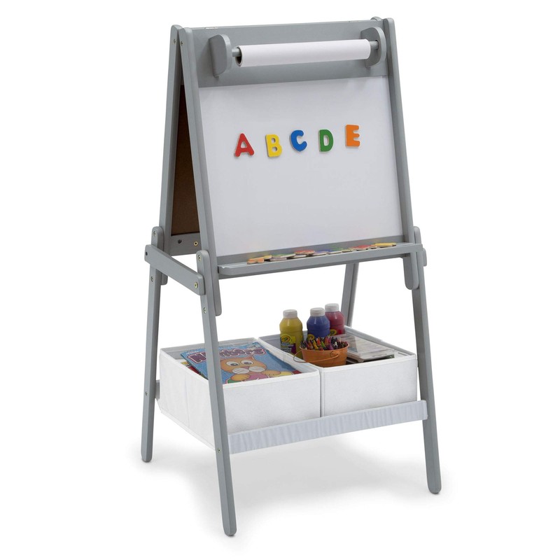 Delta Children Chelsea Double-Sided Storage Easel with Paper Roll and