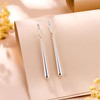 Long Dangle Earrings 925 Sterling Silver Drop Leverback Earrings for