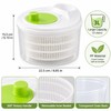 Manual Salad Spinner for Washing & Draining Produce – 3L