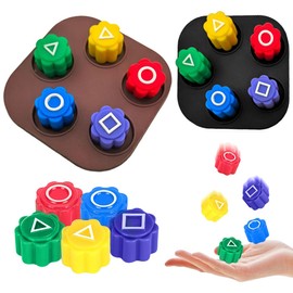 QOMJUFA Gonggi Korean Game, Gonggi Game Set, Korean Game, Gonggi Traditional Korean Game Game, Korean Games Gonggi, Gonggi Korean Game with Base, for Children Adults