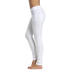 Prolific Health Women's Jean Look Jeggings Tights Slimming Many Colors Spandex Leggings Pants S-XXXL (XX-Large, White)