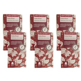 60 Plastic Free Eden Project Costa Rica Home compostable Nespresso Compatible Capsules (6 x 10)