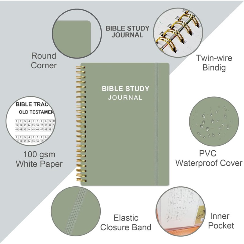 Bible Study Journal – Church Notes Notebooks – Note Taking