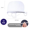 GUSTO Pack of 12 Visor Transparent Mask for Nose and