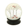 Winter Snow Globe by RAZ Imports: 4.5 Inch Cardinal Snow