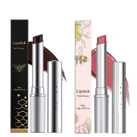 Honey Lipstick, Black & Pink Honey Lipstick, Black, Hydrate and Moisturise Lip Balm, Nourishing Lipstick, Moisturising Lip Balm for Dry Lips, Cracked Lips