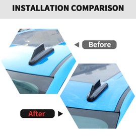 RT-TCZ Roof Antenna Cover Trim Decoration Exterior Accessories for Chevy Silverado/Suburban/Tahoe 2019-2024,for GMC Yukon/Sierra 2019-2024,Black