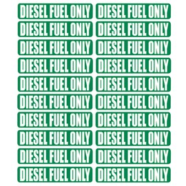 QuickMarine 20 Pcs Diesel Fuel Only Stickers for Oil Tank Can Truck Tractor Gas Cap Weatherproof Adhesive Decals