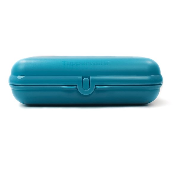 Tupperware To Go Maxi-Twin Dark Turquoise Lunch Box Container Box Maxitwin