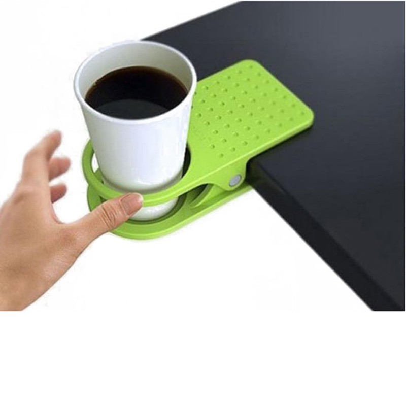 Cabilock 2pcs Table Cup Clip Table Cup clamp Clip-on Office