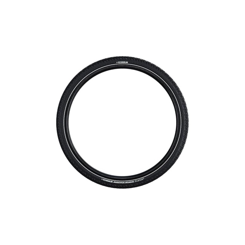 Schwalbe Marathon Mondial Tyre, Black/Reflective, V-Guard Folding, 28x1.75 (47-622)