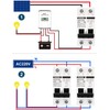DIHOOL Solar Disconnect Switch, 60 Amp 2 Pole, DIN Rail