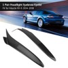 1 Pair Car Real Carbon Fiber Headlight Eyebrow Eyelid Trim
