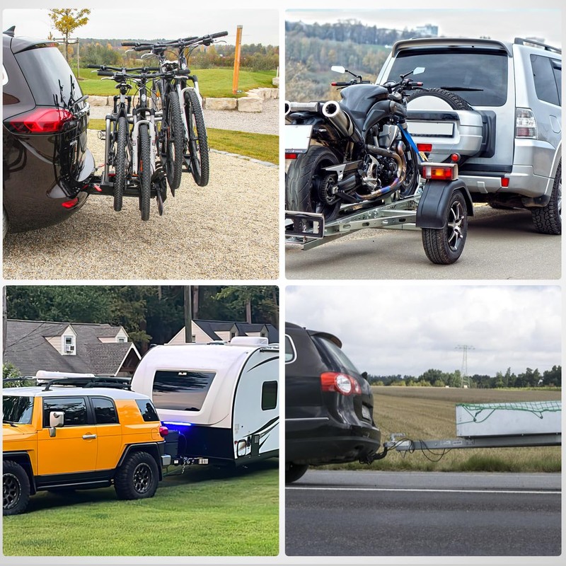 Nilight Hitch Adapter 2.5" x 10" Combo Bar Trailer Receiver
