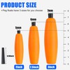 SILANON Peg Floats Fishing Bobbers,Foam Cigar Fishing Floats Bobbers Catfish
