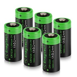Enegitech CR2 3V Lithium Battery 800mAh 6Pack PTC Protection DL-CR2 Batteries 10 Year Self Life for Golf Rangefinder Laser Pointer Min 50 Baby Monitor Flashlight Upgraded Version (Non-Rechargeable)