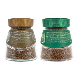 Juan Valdez - Pack de 2, Café Soluble Liofilizado de Colombia, Sabor Clásico y Descafeinado, 95g c/u