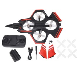 RC Quadcopter ESC Dual Lens Stunt Flying Auto Hover 3 Speed Remote Control Drone with Light 1 Battery