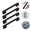 COHEALI 4Pcs Matte Cabinet Handles Durable Pulls with Screws for