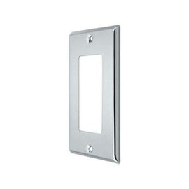 Deltana SWP4754 Single GFI Switch Plates, Polished Chrome