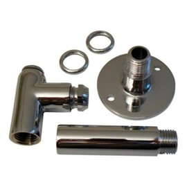 8mm x 4" Chrome Gas Restrictor Elbow Kit