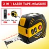 REVASRI Digital Tape Measure, 40m Laser Rangefinder & 5m Tape