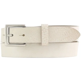 BELTINGER Men's Belt Made of Soft Full Cowhide Leather Vintage Look 3 cm Leather Belt for Men 30 mm Narrow Belt Used Look, Mist, antique silver