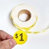 1000 Labels $1 Price Stickers Roll, 1 Inch Round Pre-Printed