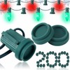 Threlaco 100 Pcs Christmas C9 C7 Socket Cap Light Bulbs