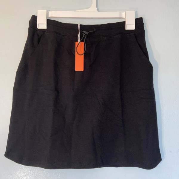 Evereve Sundry for Evereve Skirt Womens 1 Black Knit Drawstring