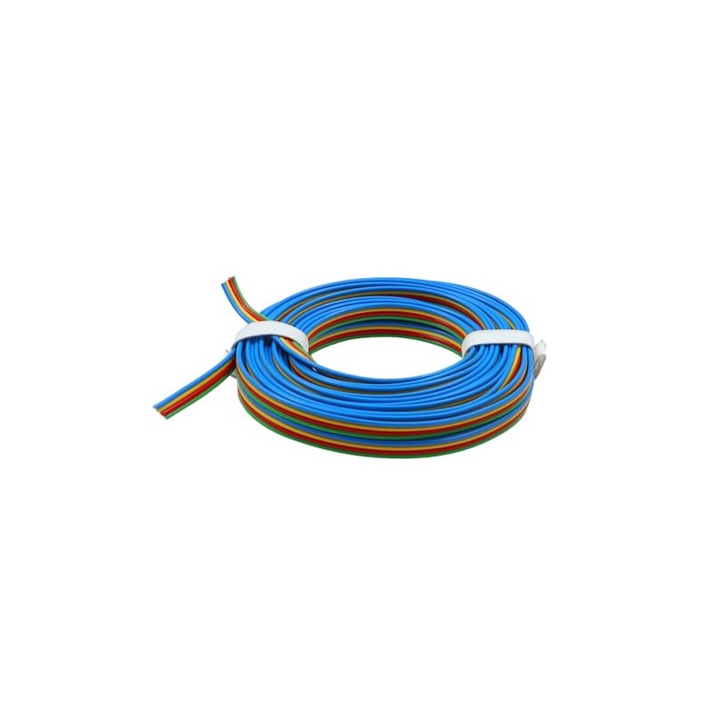 WITTKOWARE Electronic Ribbon Cable with Coloured Cores, Flexible (4 x