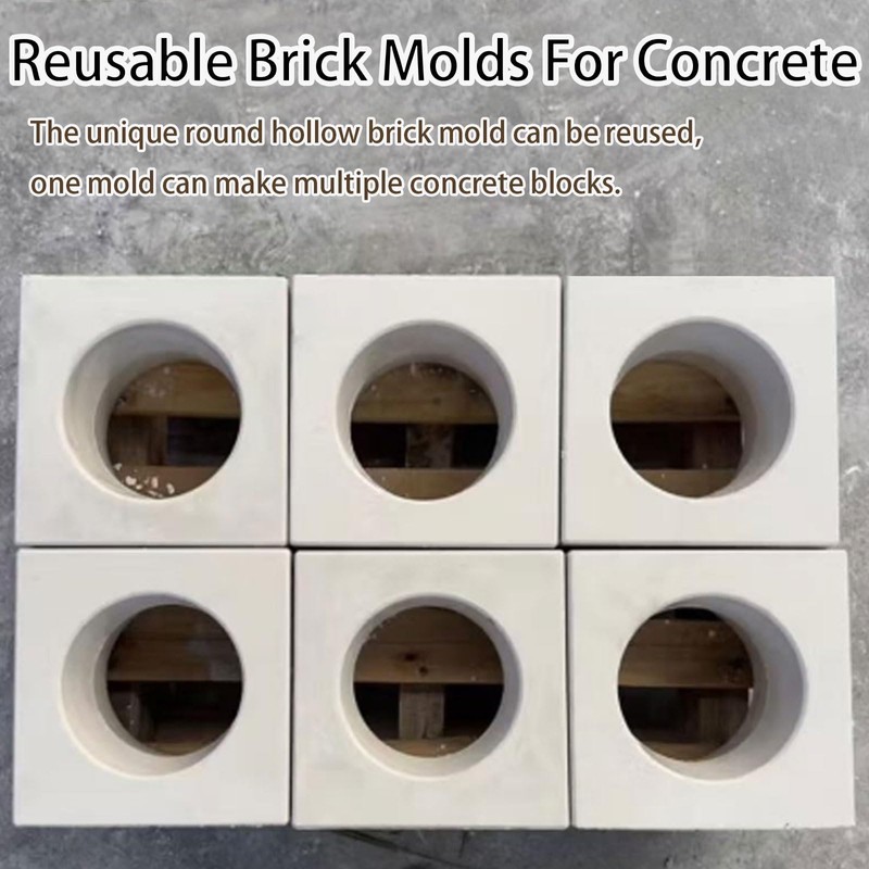 MWYZGmold Concrete Hollow Brick Mold,Reusable ABS Concrete molds,Indoor/Outdoor Wall Decoration,