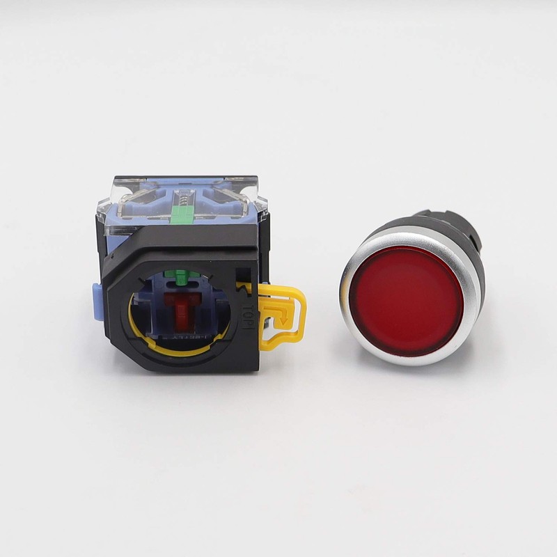 TWTADE / 2pcs 22mm Panel Mount 10A 440V 1NO 1NC
