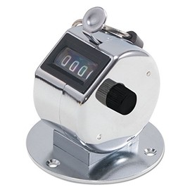 Bates Tally Ii Desk Model Tally Counter, Registers 0-9999, Chrome