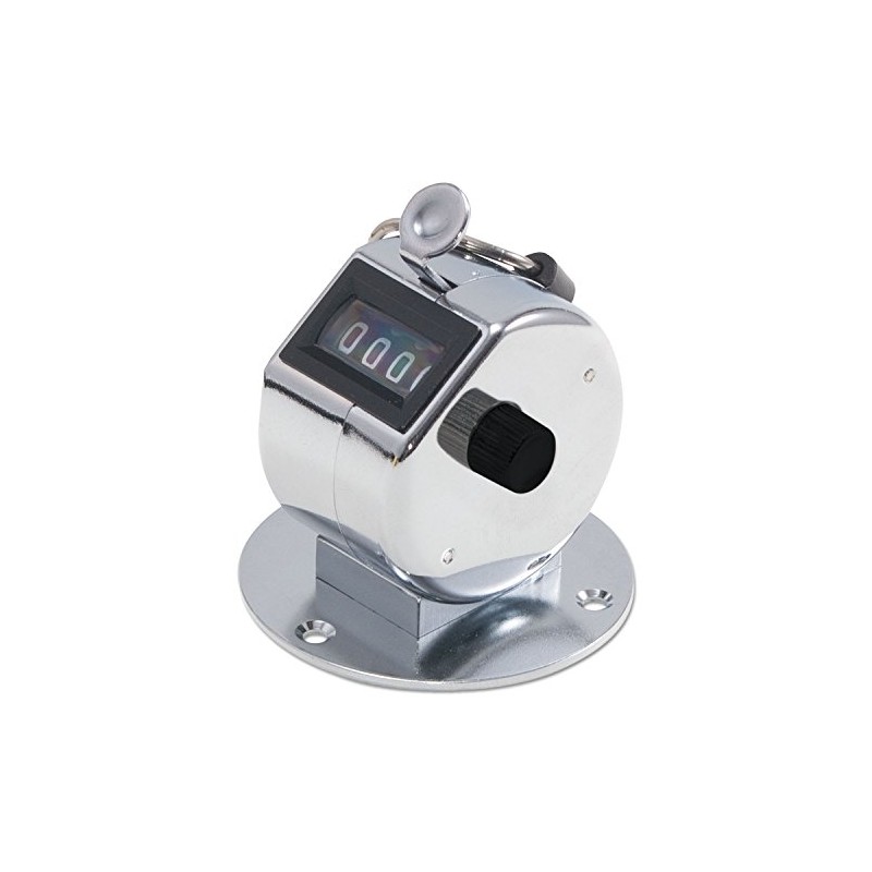 Bates Tally Ii Desk Model Tally Counter, Registers 0-9999, Chrome