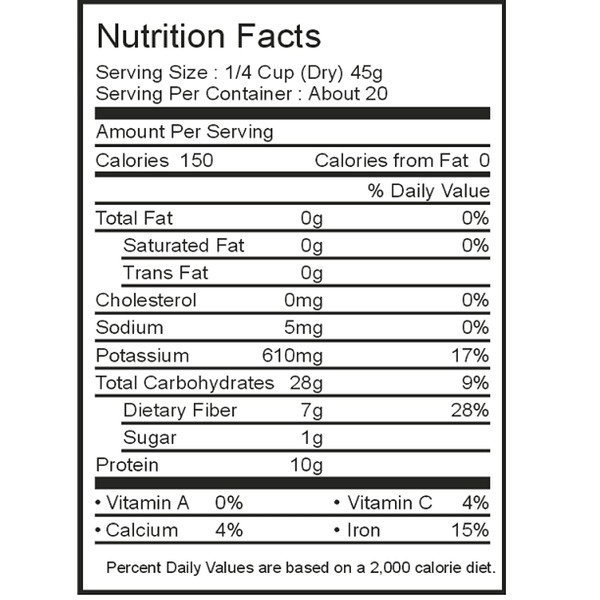 McCabe Organic Dark Red Kidney Bean, 2 lb (32 oz)