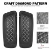HDBUBALUS White Hard Saddle Bag Lid Bra Covers For Harley