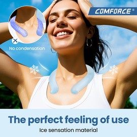 Comforce Lumious Neck Cooling Tube for hot Weather, Reusable & Glow Ice Ring, Wearable Neck Cooler, Cooling Products for Summer