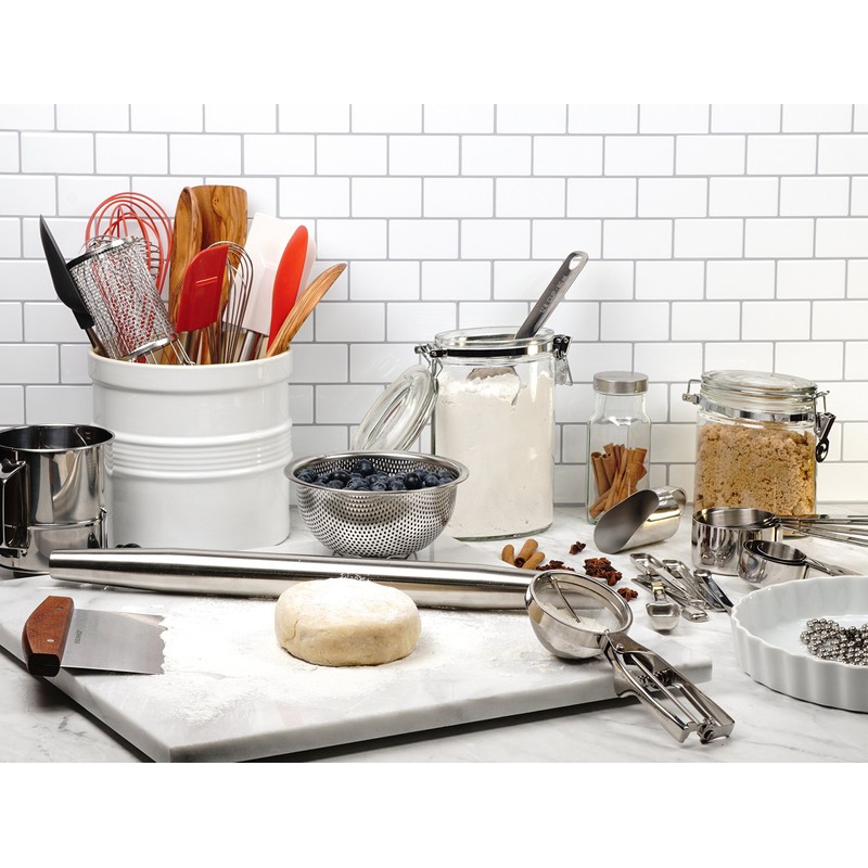 RSVP International Endurance Kitchen Collection, Pastry Baking Accessories, Bench Scraper,