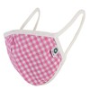 Plaid Check Design Breathable Fabric Covering Fashion Mask Reusable Washable
